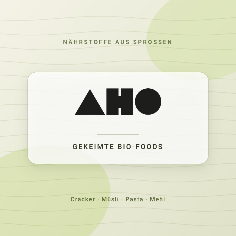 AHO — gekeimte Bio-Lebensmittel aus Sprossen