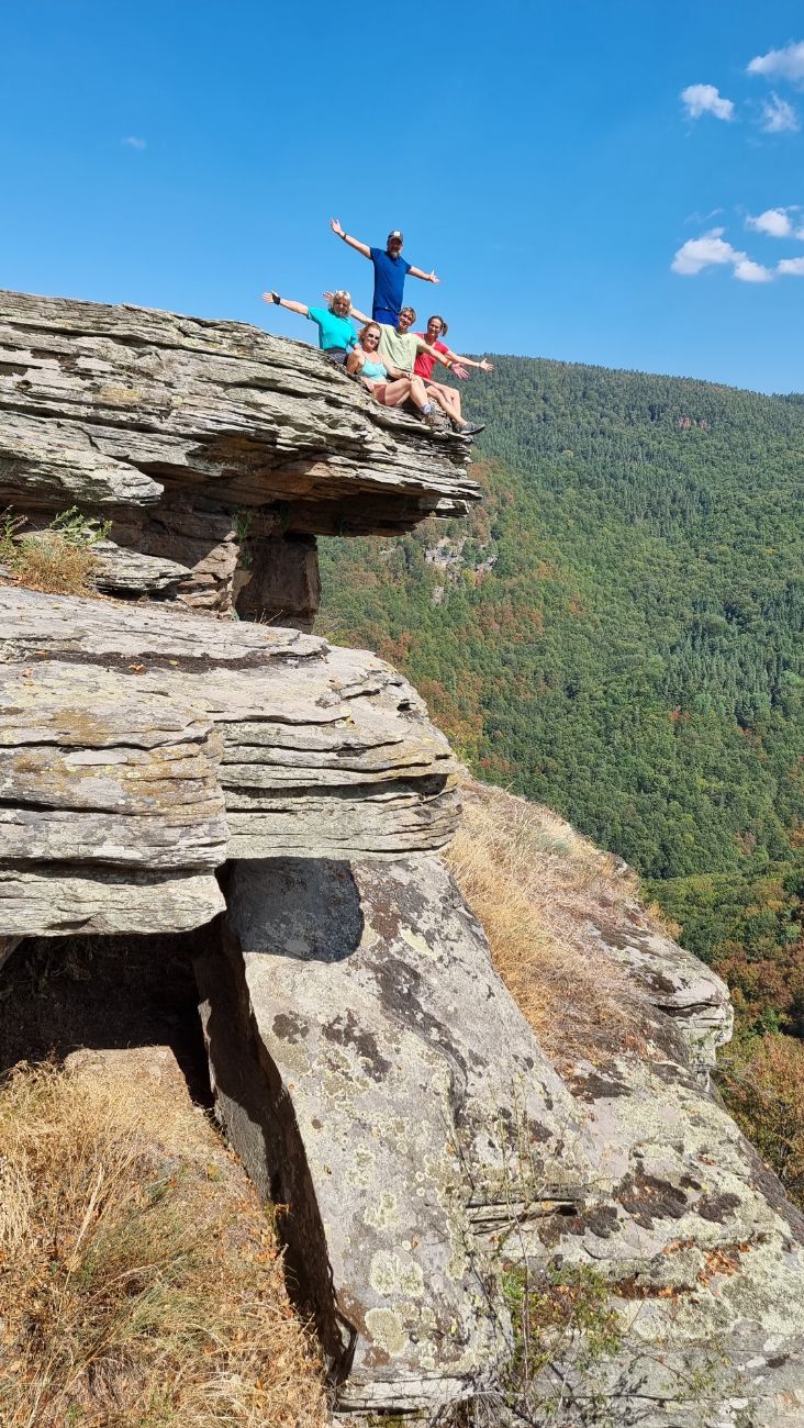 Aussichtspunkt über Bulgariens Bergwelt