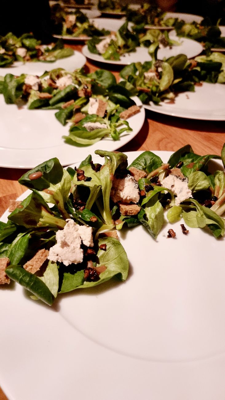 Feldsalat mit Blauschimmel