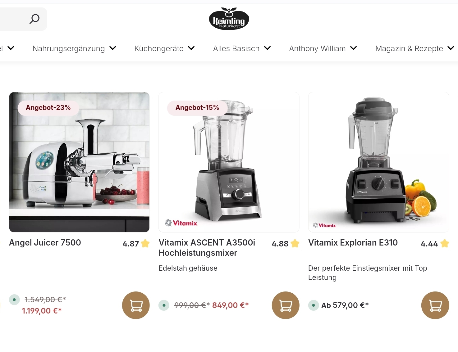 Keimling Online Shop