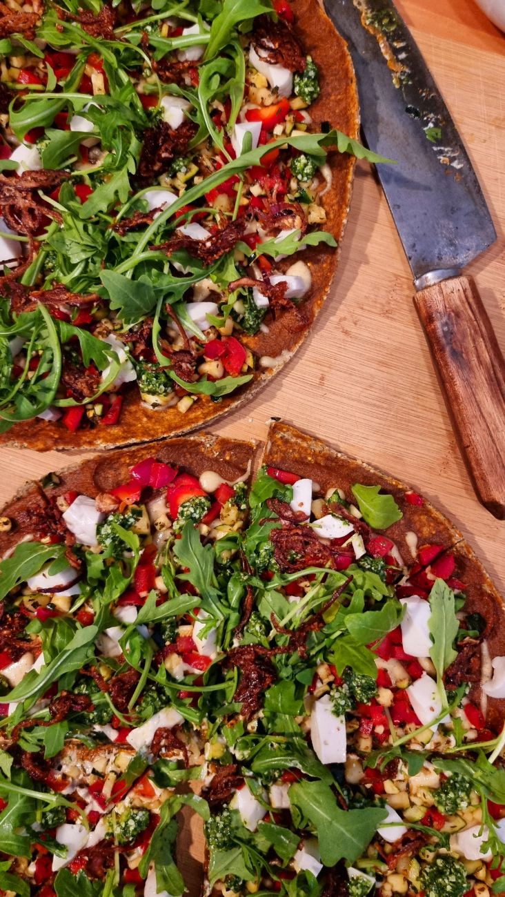 Raw Pizza aus dem Raw Chef Level 1 Kurs